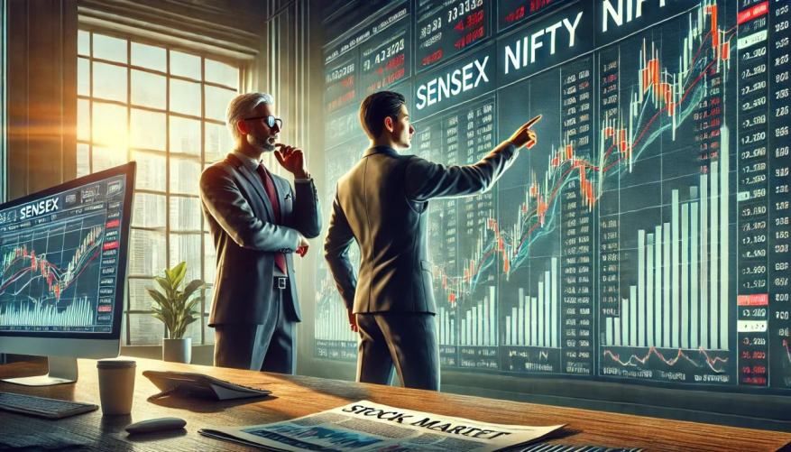 Indian Stock Market diff between nifty and sensex